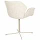 Lot de 2 Fauteuils de Table Nikki Beige Zuiver Siège Chaise de Table en Tissu et Acier 62x66x80cm