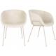 Lot de 2 Chaises Feston Zuiver Siège Design Beige Assise de Table en Tissu 55x56,5x77cm