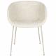 Lot de 2 Chaises Feston Zuiver Siège Design Beige Assise de Table en Tissu 55x56,5x77cm