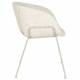 Lot de 2 Chaises Feston Zuiver Siège Design Beige Assise de Table en Tissu 55x56,5x77cm