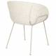 Lot de 2 Chaises Feston Zuiver Siège Design Beige Assise de Table en Tissu 55x56,5x77cm