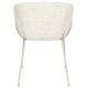 Lot de 2 Chaises Feston Zuiver Siège Design Beige Assise de Table en Tissu 55x56,5x77cm
