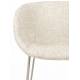 Lot de 2 Chaises Feston Zuiver Siège Design Beige Assise de Table en Tissu 55x56,5x77cm