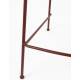 Lot de 2 Tabourets de Comptoir Design Feston Zuiver Fauteuil de Bar Rouge en Tissu 53x54,5x88,5cm