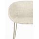 Lot de 2 Tabourets de Comptoir Design Feston Zuiver Fauteuil de Bar Beige en Tissu 53x54,5x88,5cm