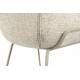 Lot de 2 Tabourets de Comptoir Design Feston Zuiver Fauteuil de Bar Beige en Tissu 53x54,5x88,5cm