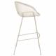 Lot de 2 Tabourets de Comptoir Design Feston Zuiver Fauteuil de Bar Beige en Tissu 53x54,5x98,5cm