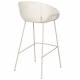 Lot de 2 Tabourets de Comptoir Design Feston Zuiver Fauteuil de Bar Beige en Tissu 53x54,5x98,5cm