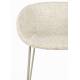 Lot de 2 Tabourets de Comptoir Design Feston Zuiver Fauteuil de Bar Beige en Tissu 53x54,5x98,5cm