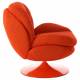 Fauteuil Mémento Hive Athezza Assise Pivotante en Polyester Orange Mobilier Design 81x83x86cm