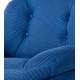 Fauteuil Mémento Hive Athezza Assise Pivotante en Polyester Bleu Electrique Mobilier Design 81x83x86cm