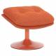 Repose Pied Hive Memento Athezza Assise en Polyester Orange Pouf d'Appoint Design 44x45x50cm