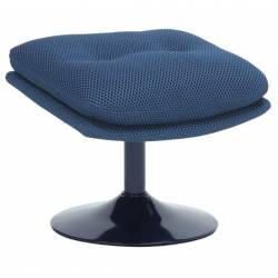 Repose Pied Hive Memento Athezza Assise en Polyester Bleu Electrique Pouf d'Appoint Design 44x45x50cm
