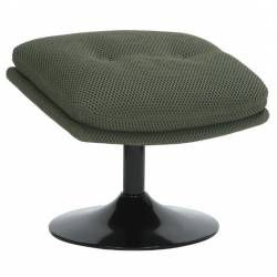 Repose Pied Hive Memento Athezza Assise en Polyester Kaki Pouf d'Appoint Design 44x45x50cm