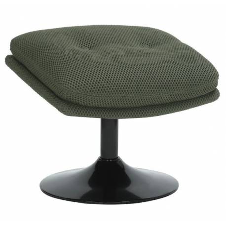 Repose Pied Hive Memento Athezza Assise en Polyester Kaki Pouf d'Appoint Design 44x45x50cm