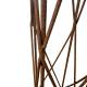 Prestigieuse Arche à Rosiers Passage Portail de Jardin avec Porte Plante en Acier Brut Oxydé 44x220x250cm
