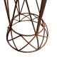 Prestigieuse Arche à Rosiers Passage Portail de Jardin avec Porte Plante en Acier Brut Oxydé 44x220x250cm