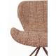 Lot de 2 Chaises Design OMG Zuiver en Tissu et Acier Rouge 51x59x79cm