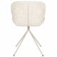 Lot de 2 Chaises Design OMG Zuiver en Tissu et Acier Beige 51x59x79cm