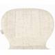 Lot de 2 Chaises Design OMG Zuiver en Tissu et Acier Beige 51x59x79cm
