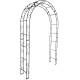Sublime Arche Simple Tuteur Arc à Rosiers Passage de Jardin en Acier Oxydé 32x140x236cm