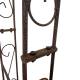 Sublime Arche Simple Tuteur Arc à Rosiers Passage de Jardin en Acier Oxydé 32x140x236cm