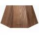 Table de Repas Lotus Zuiver Table de Salle à Manger Ronde Piètement Central Finition Noyer 75x120x120cm