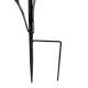 Pluviomètre à Piquer Tuteur Plante Décoration de Jardin Motif Colibri en Fer Patiné et Tube en Verre 6,5x15,5x107cm