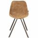 Lot de 2 Chaises Velours Franky Cognac Dutchbone Vintage Tendance Sièges de Table 46x56x83cm