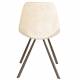 Lot de 2 Chaises Velours Franky Beige Dutchbone Vintage Tendance Sièges de Table 46x56x83cm