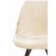 Lot de 2 Chaises Velours Franky Beige Dutchbone Vintage Tendance Sièges de Table 46x56x83cm