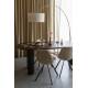 Lot de 2 Chaises Velours Franky Beige Dutchbone Vintage Tendance Sièges de Table 46x56x83cm