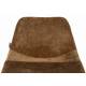 Lot de 2 Chaises de Bar Franky Velours Cognac Dutchbone Vintage Tendance Sièges Haut 45x52x91cm