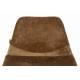 Lot de 2 Chaises de Bar Franky Velours Cognac Dutchbone Vintage Tendance Sièges Haut 50x54x106cm