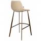 Lot de 2 Chaises de Bar Franky Velours Beige Dutchbone Vintage Tendance Sièges Haut 50x54x106cm