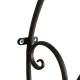 Lanterne en Acier Patiné Marron Bougeoir sur Crédence Applique Murale 23x39x64cm