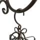 Lanterne en Acier Patiné Marron Bougeoir sur Crédence Applique Murale 23x39x64cm