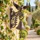 Cloche Oiseau Murale Carillon en Fonte Patinée Marron Décoration de Jardin Style Campagne 15,5x20x28cm