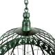 Cage décorative Ronde GM Volière en Acier Patiné Vert Décoration à Suspendre 25x25x51cm