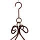 Suspension Florale en Acier Finition Oxydée Suspension pour Fleurs Panier Décoratif 40x40x90cm