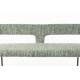 Banc Chelsea Woody Banquette en Bouleau et Tissu Chiné Bouclette Vert Mobilier Salle à Manger 51x79x148cm