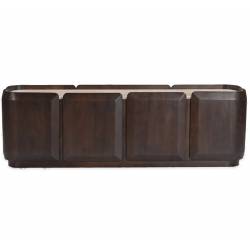 Meuble TV Palermo Athezza Enfilade en Manguier et Marbre Meuble 4 Portes 40x50x160cm